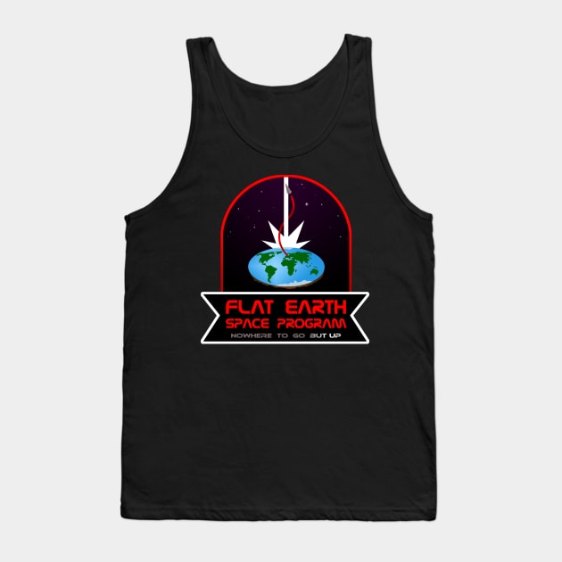 Flat Earth Space Program Tank Top by ActualLiam